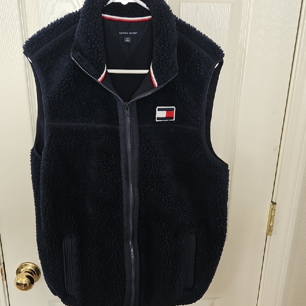 Tommy Hilfiger Navy Fleece Vest